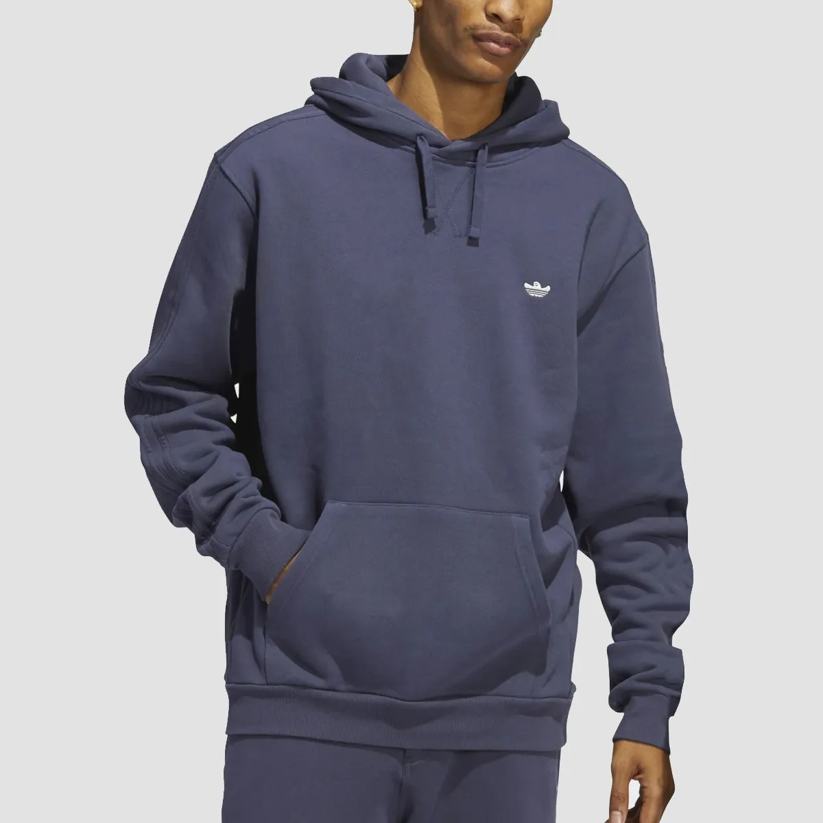 adidas Heavyweight Shmoofoil Pullover Hoodie (Gender Neutral) Shadow Navy/Cream White