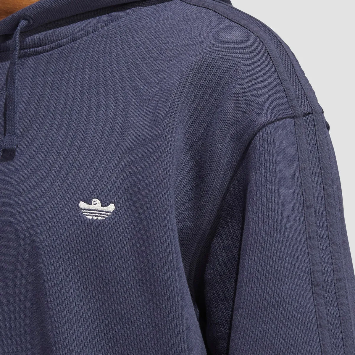 adidas Heavyweight Shmoofoil Pullover Hoodie (Gender Neutral) Shadow Navy/Cream White