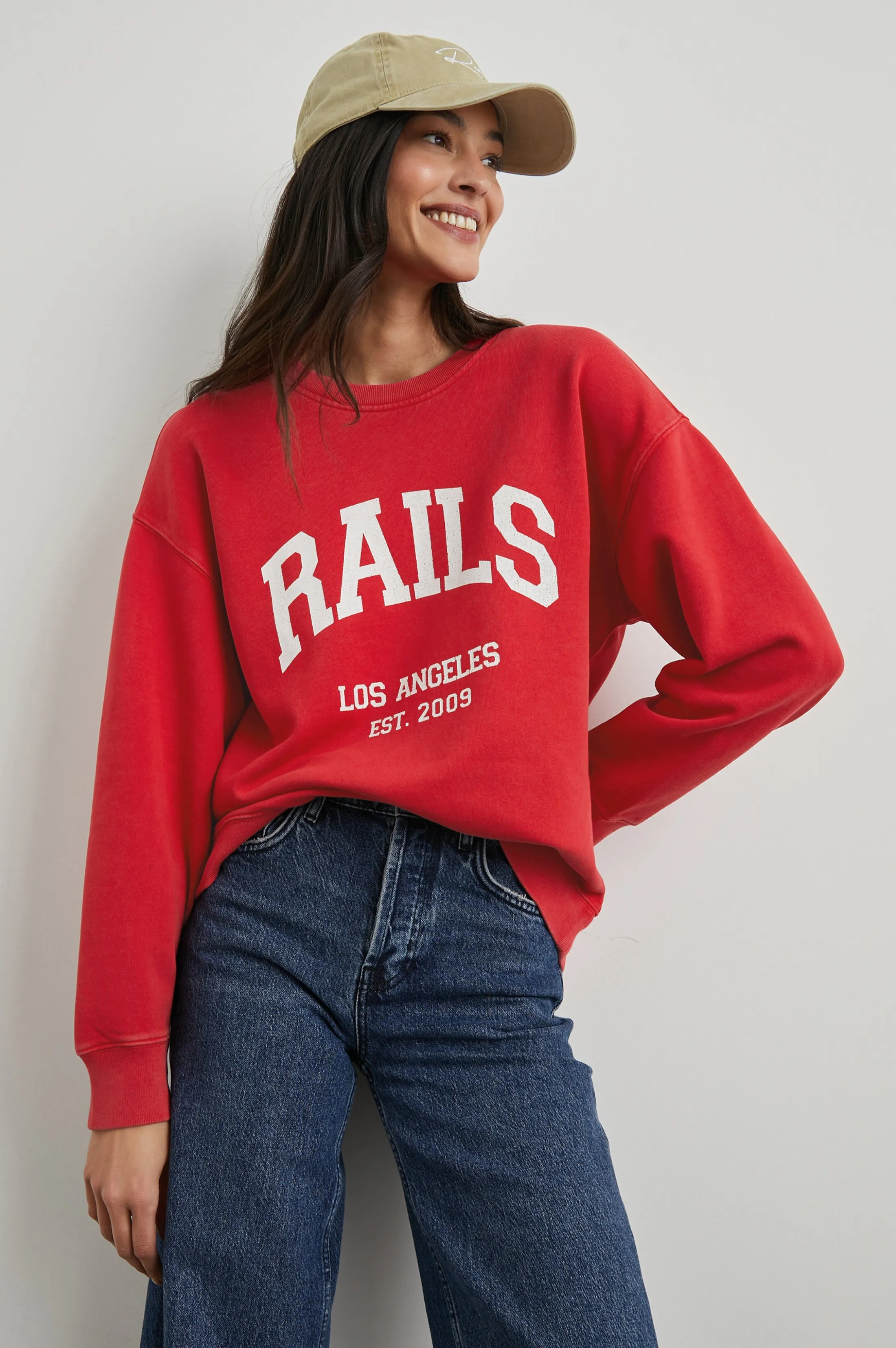 ANNIVERSARY SWEATSHIRT - WASHED RED