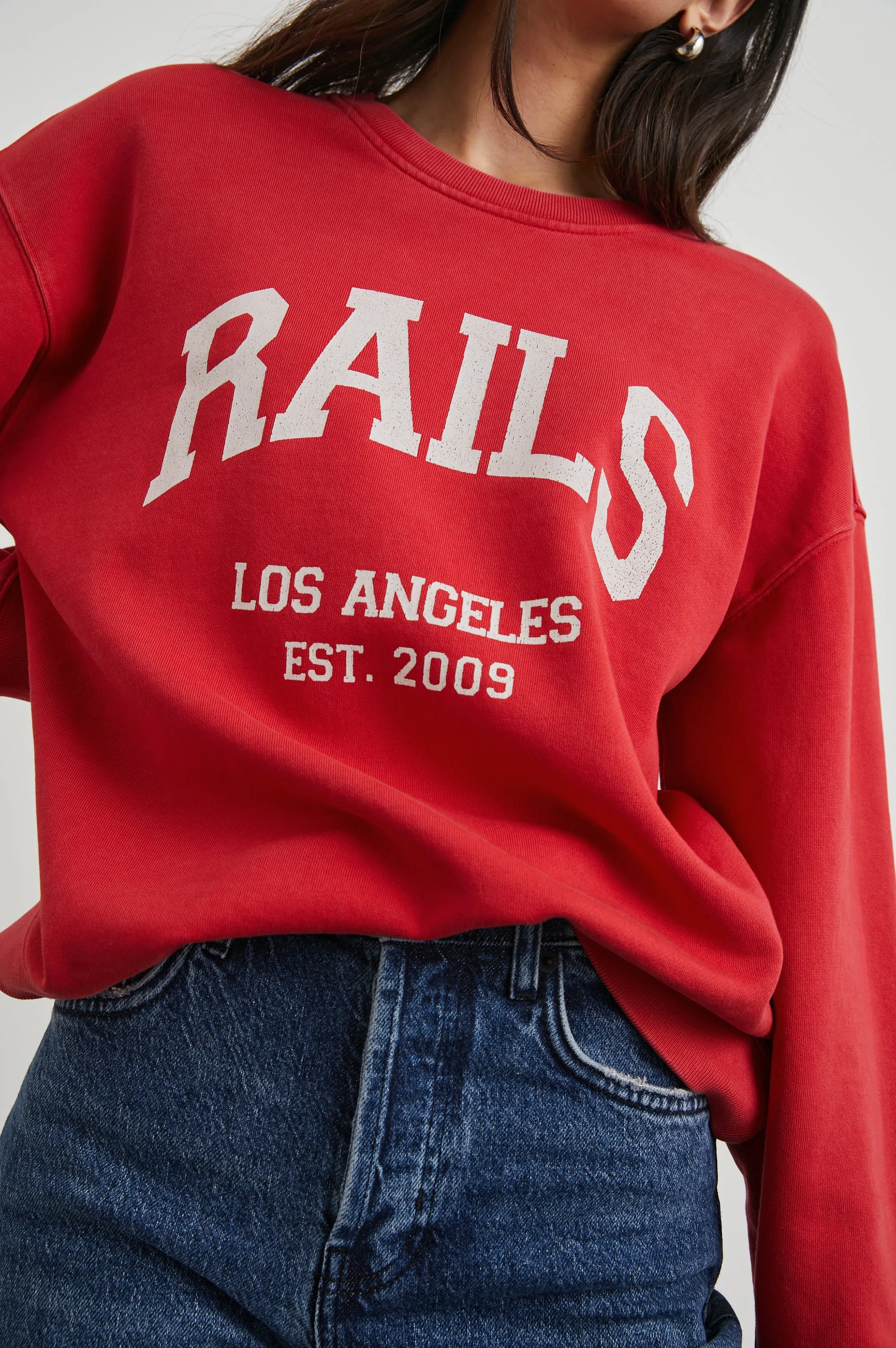 ANNIVERSARY SWEATSHIRT - WASHED RED