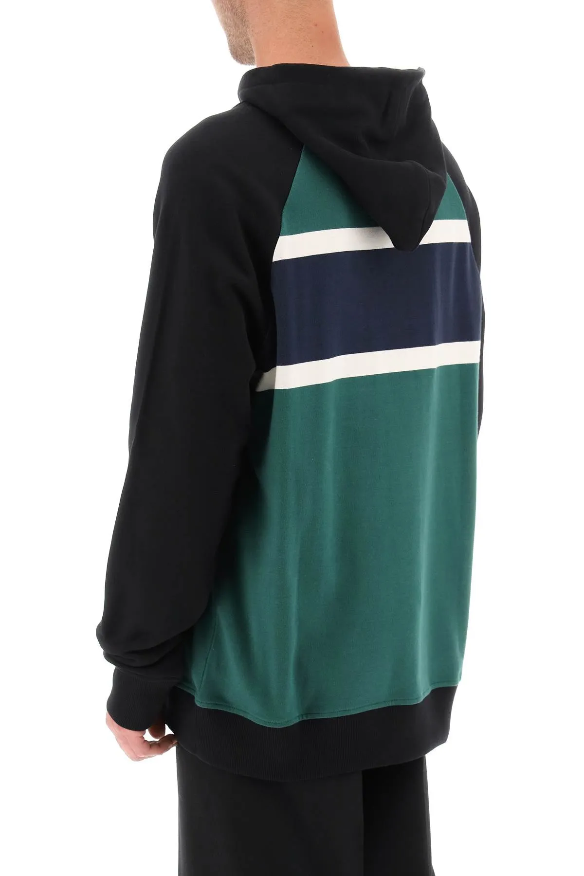 Balmain hoodie with 70's flocked print