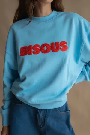 Bisous Ice Blue Sweatshirt