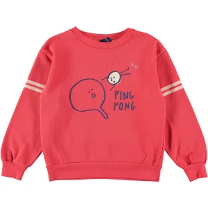 BONMOT RED PING PONG SWEATSHIRT