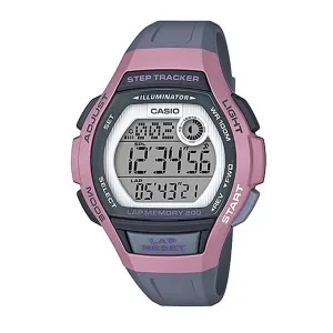 Casio Ladies' Sports Step Tracker Grey Resin Band Watch LWS2000H-4A LWS-2000H-4A