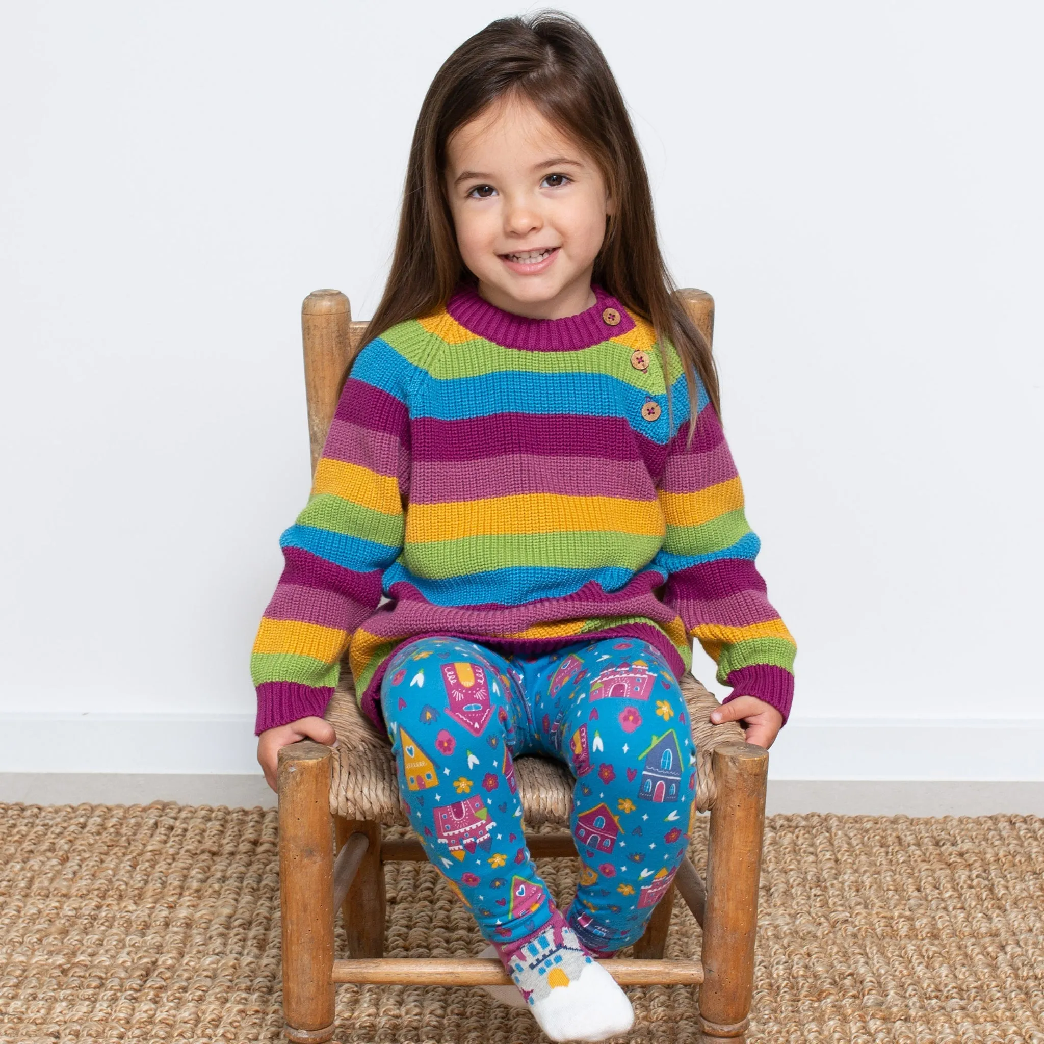 Chunky rainbow jumper