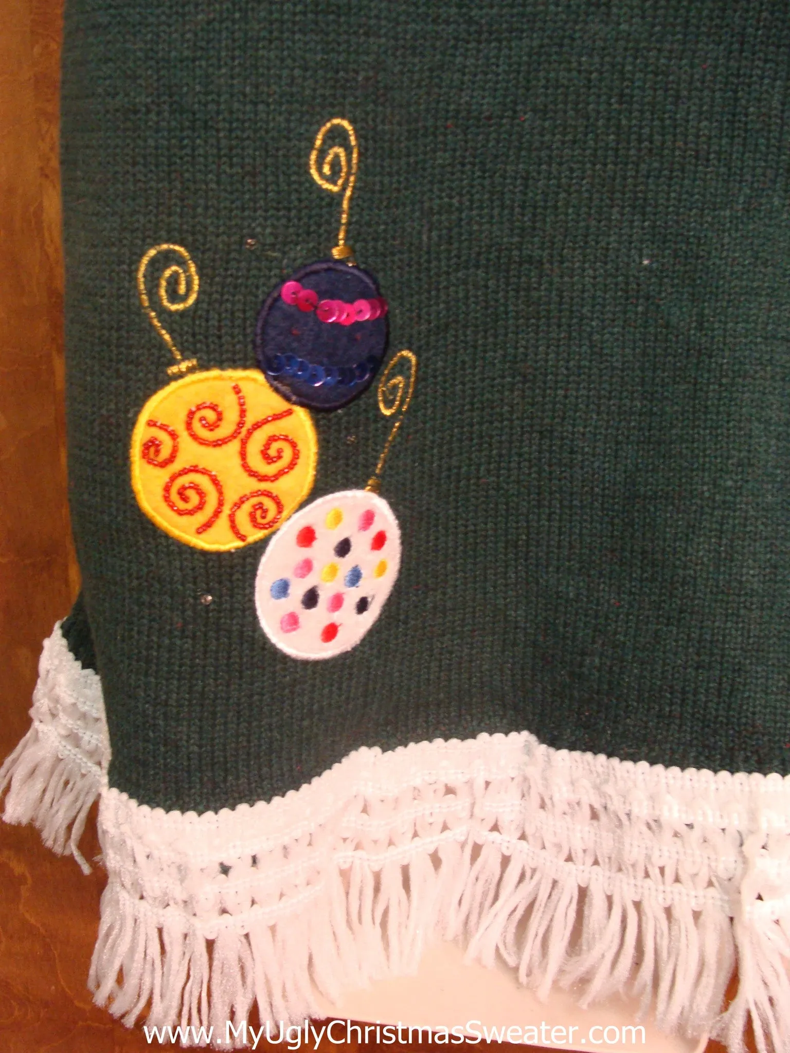 Colorful Ornaments Cute Christmas Sweater Vest