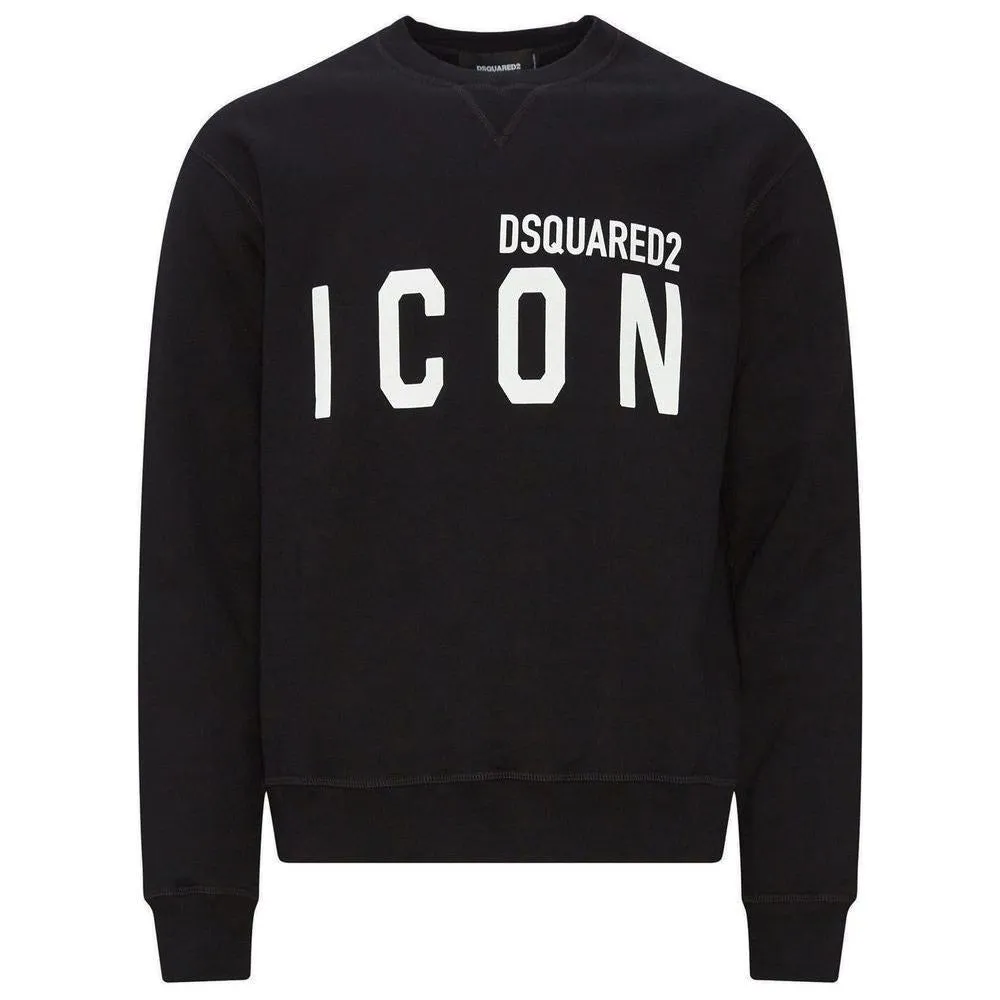 Dsquared² Black Cotton Sweater