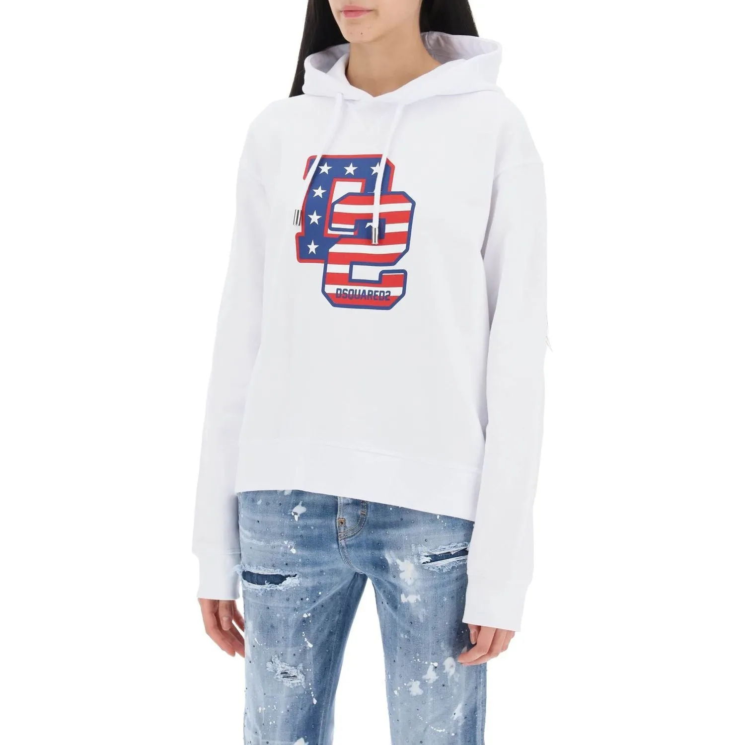 Dsquared2 cool fit hoodie with graphic print