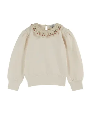 Emile & Ida Creme Collar Sweatshirt