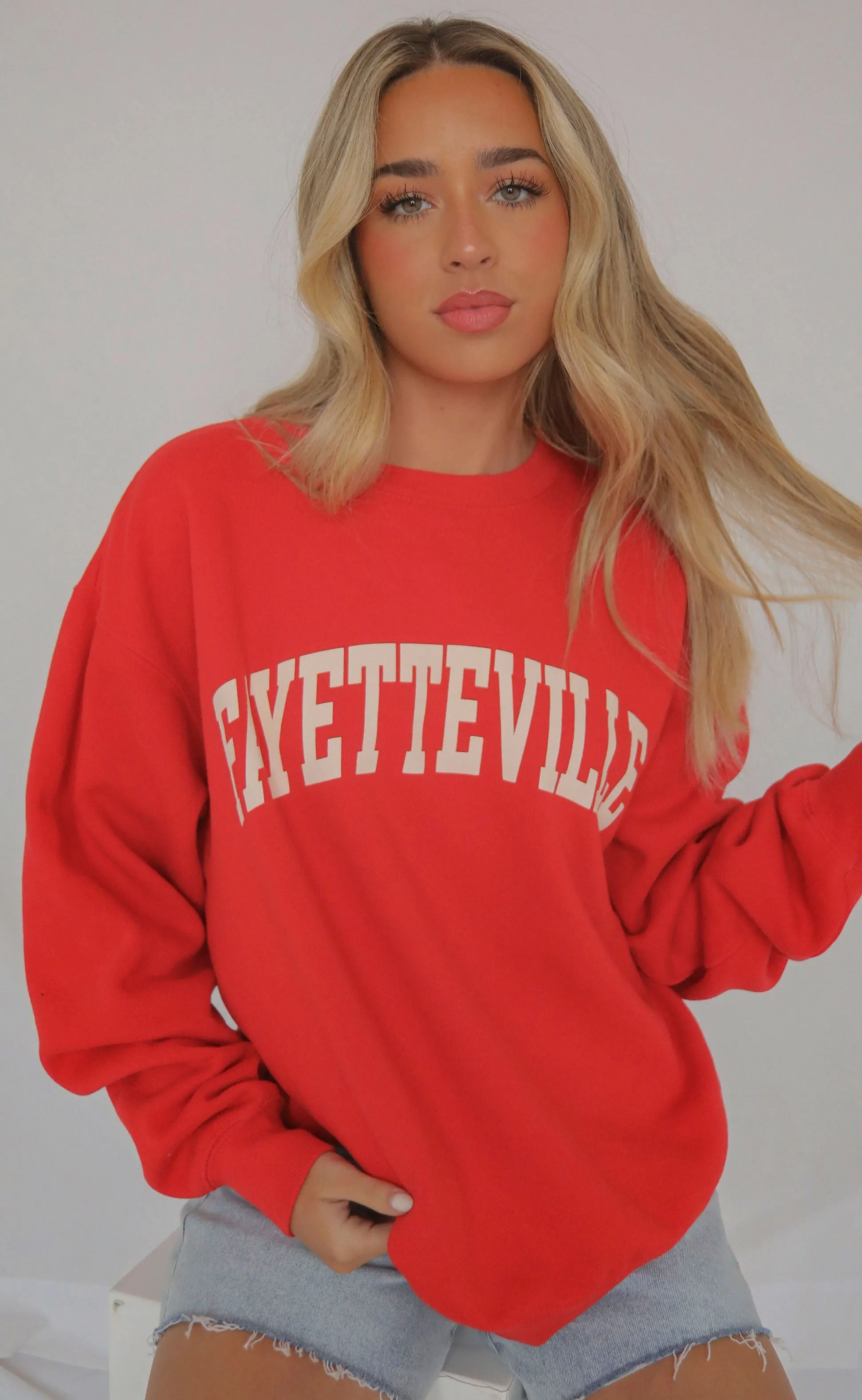 fayetteville sweatshirt - red