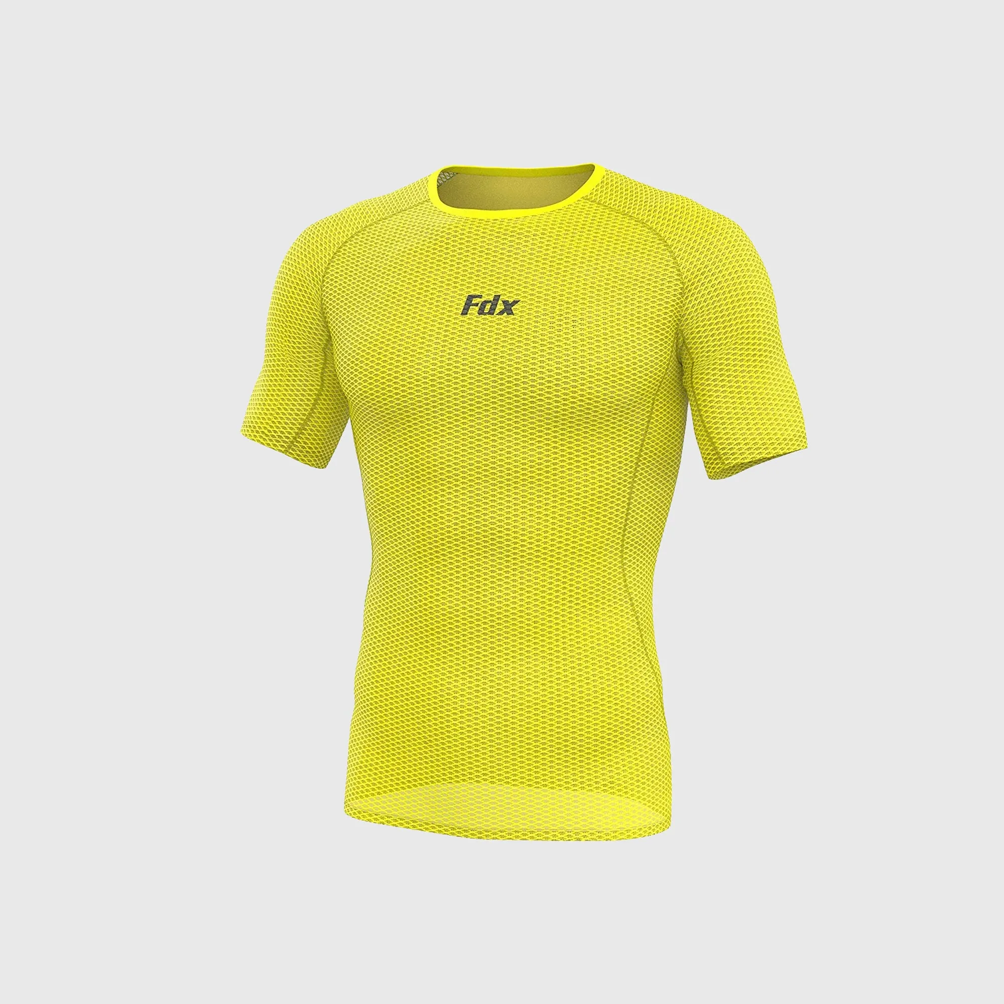 Fdx Aeroform Yellow Men's & Boy's Short Sleeve Mesh Summer Cycling Top