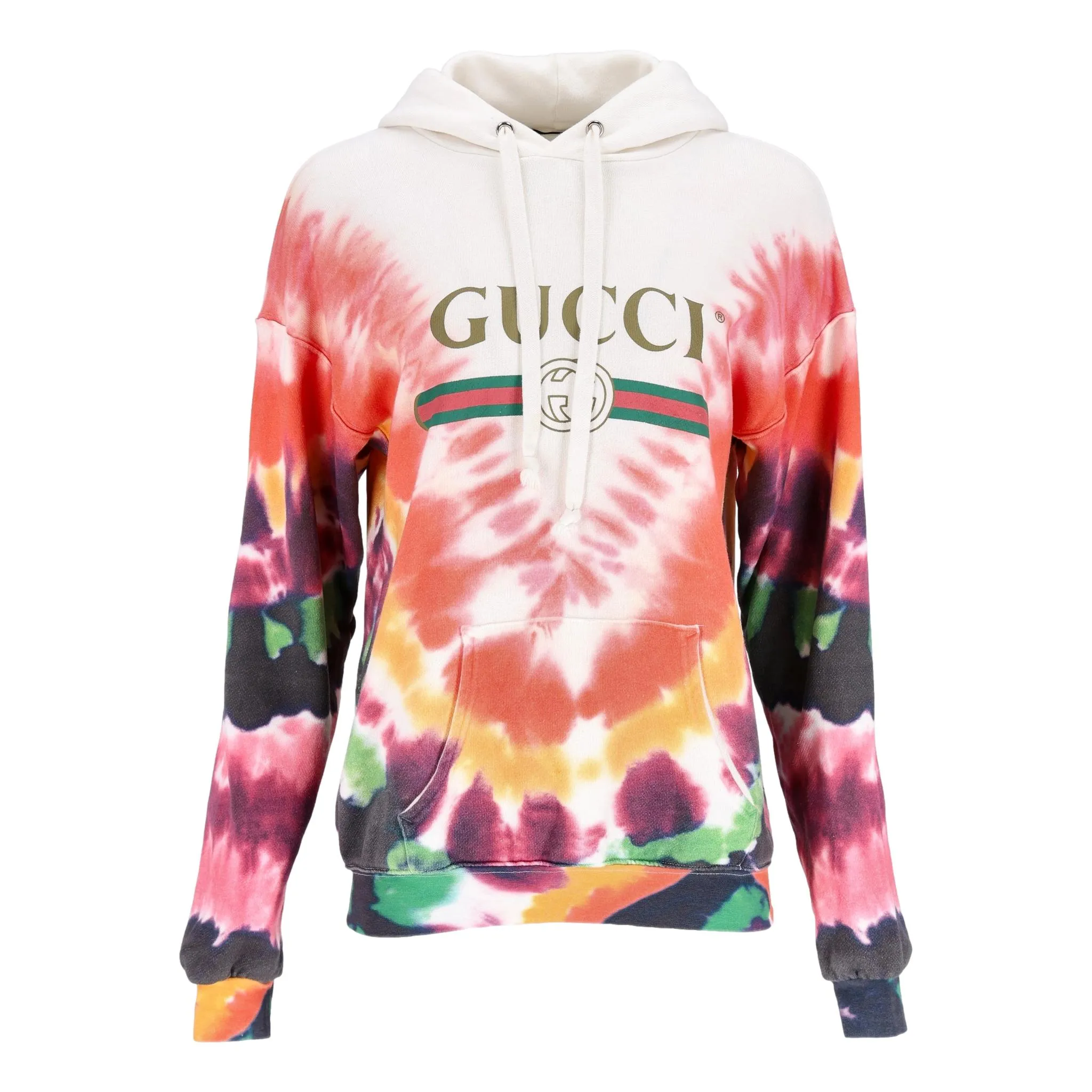 Gucci GG Logo Tie-Die Cotton Sweatshirt. Size S