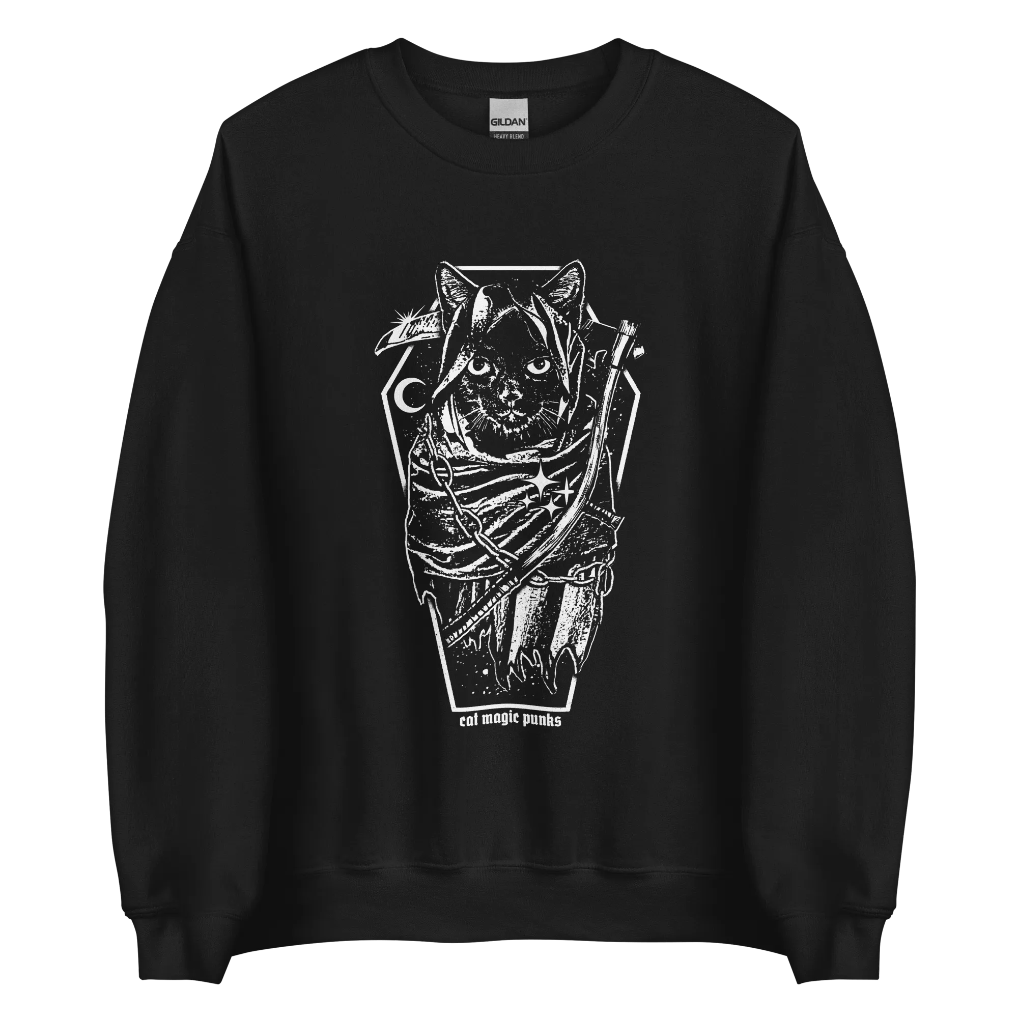 HALLOWEEN 2023: DON'T FUR THE REAPER (B/W) Crewneck Sweatshirt