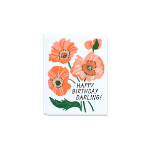 Happy Birthday Darling Greeting Card