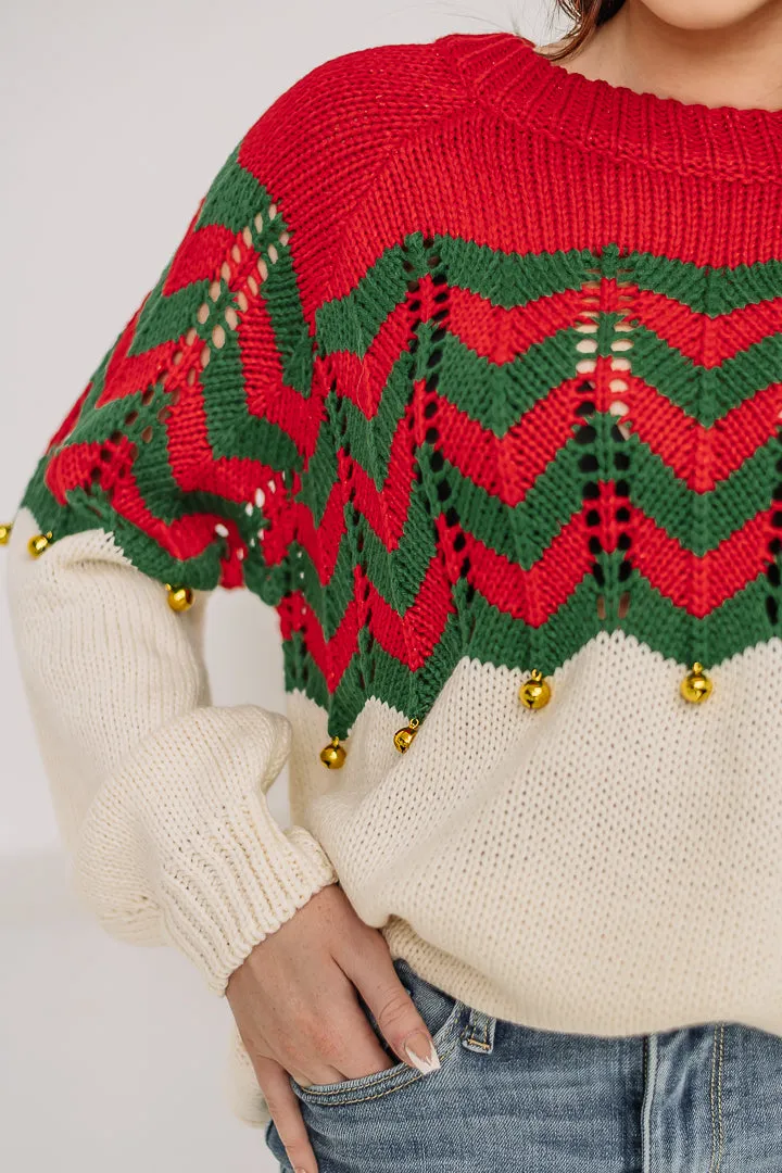 Jingle Bells Chevron Sweater