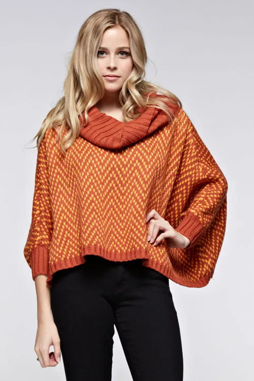 Ladies Sweater Poncho