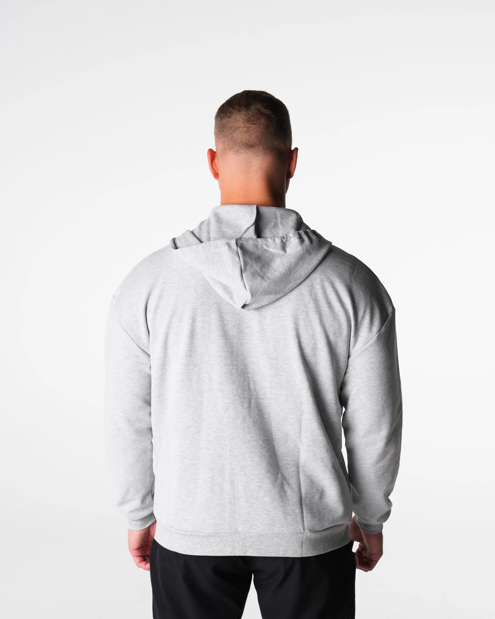 Light Grey Elite Full Zip Hoodie