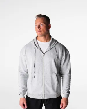 Light Grey Elite Full Zip Hoodie