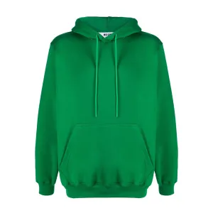 MSGM Green Sweatshirt Logo Print Hoodie