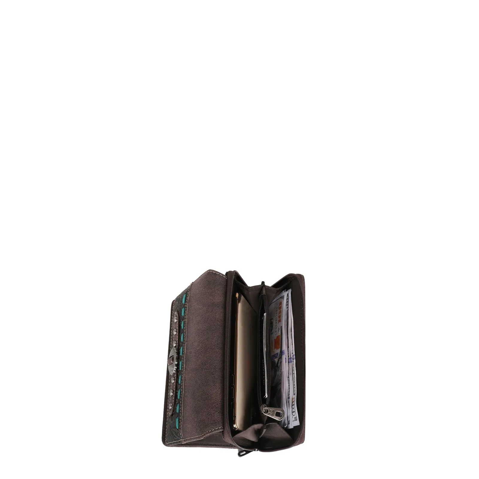 MW1205-W010 Montana West Tooled Collection Wallet