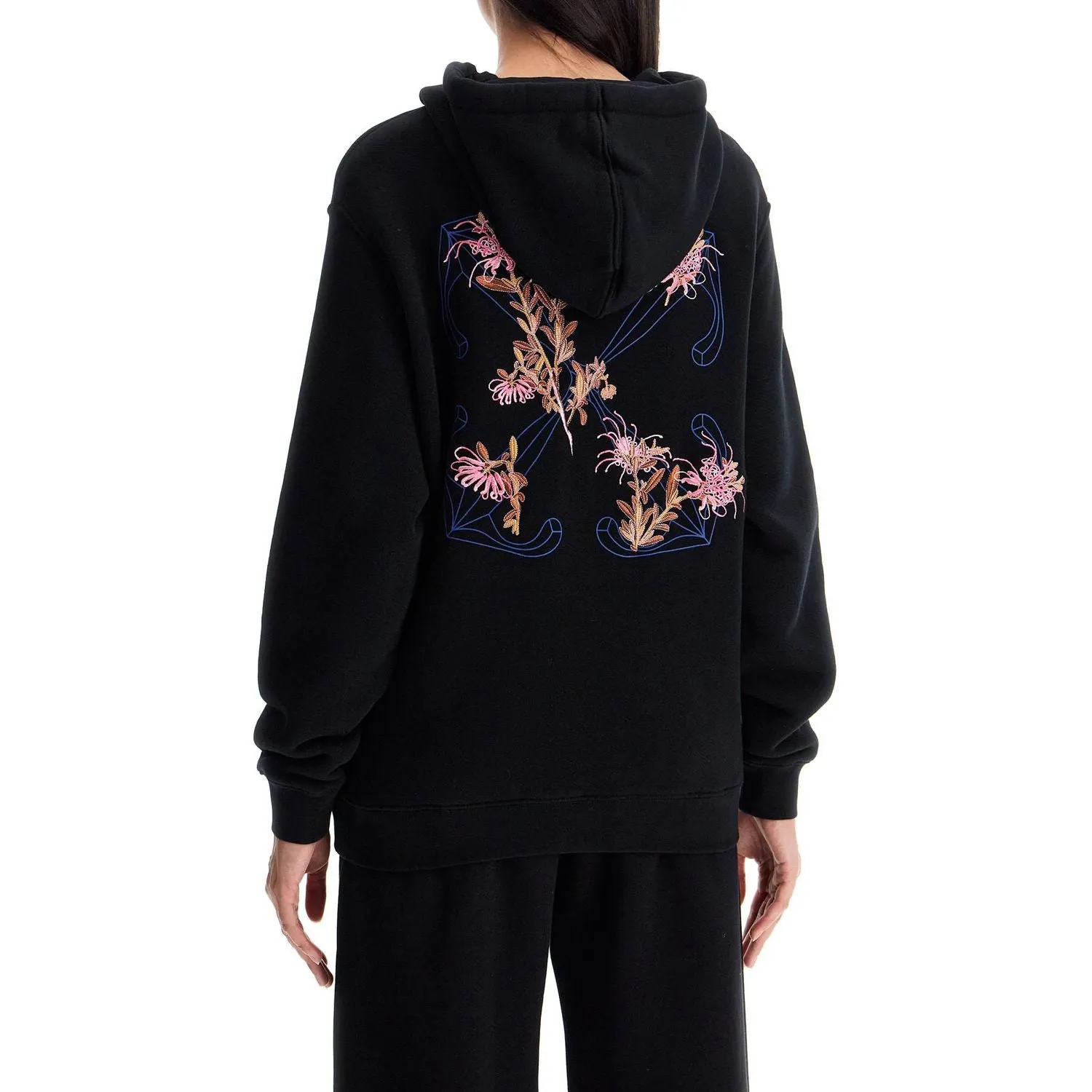 Off-White 'pinkflower arrow hooded sweat