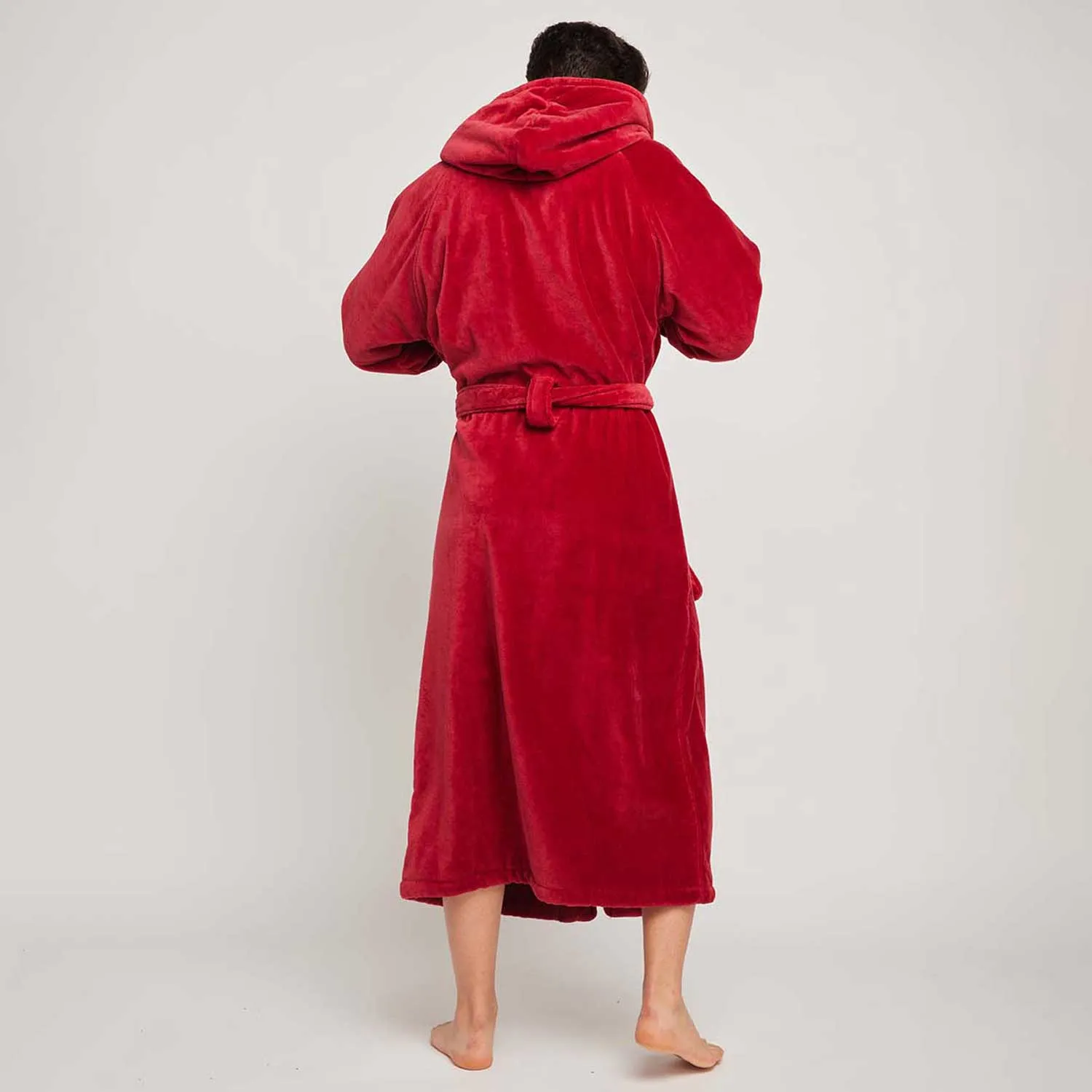 Organic Cotton Hooded Robe - Mens