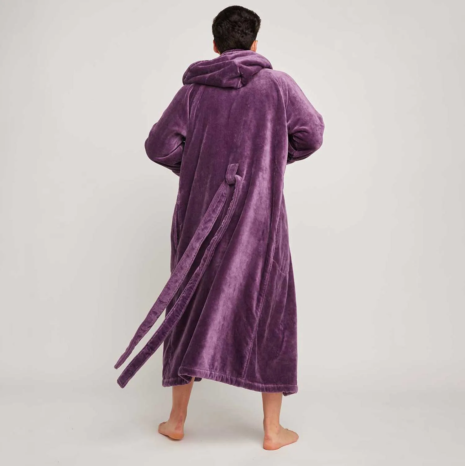 Organic Cotton Hooded Robe - Mens