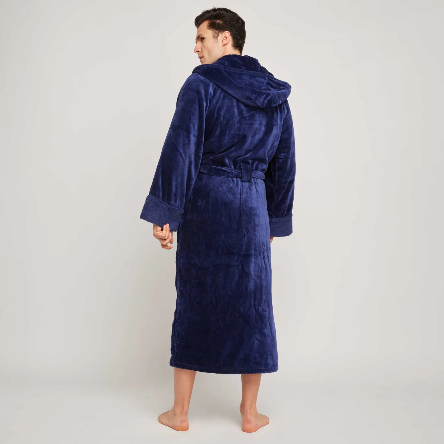 Organic Cotton Hooded Robe - Mens