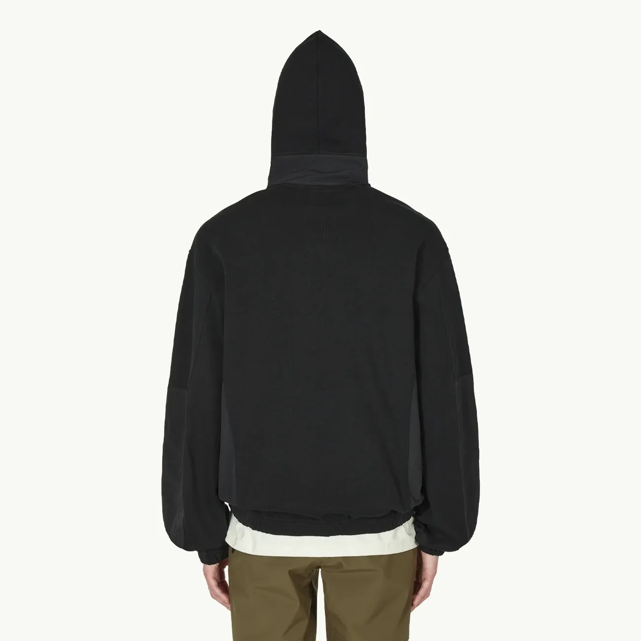 Paneled Hoodie - Black