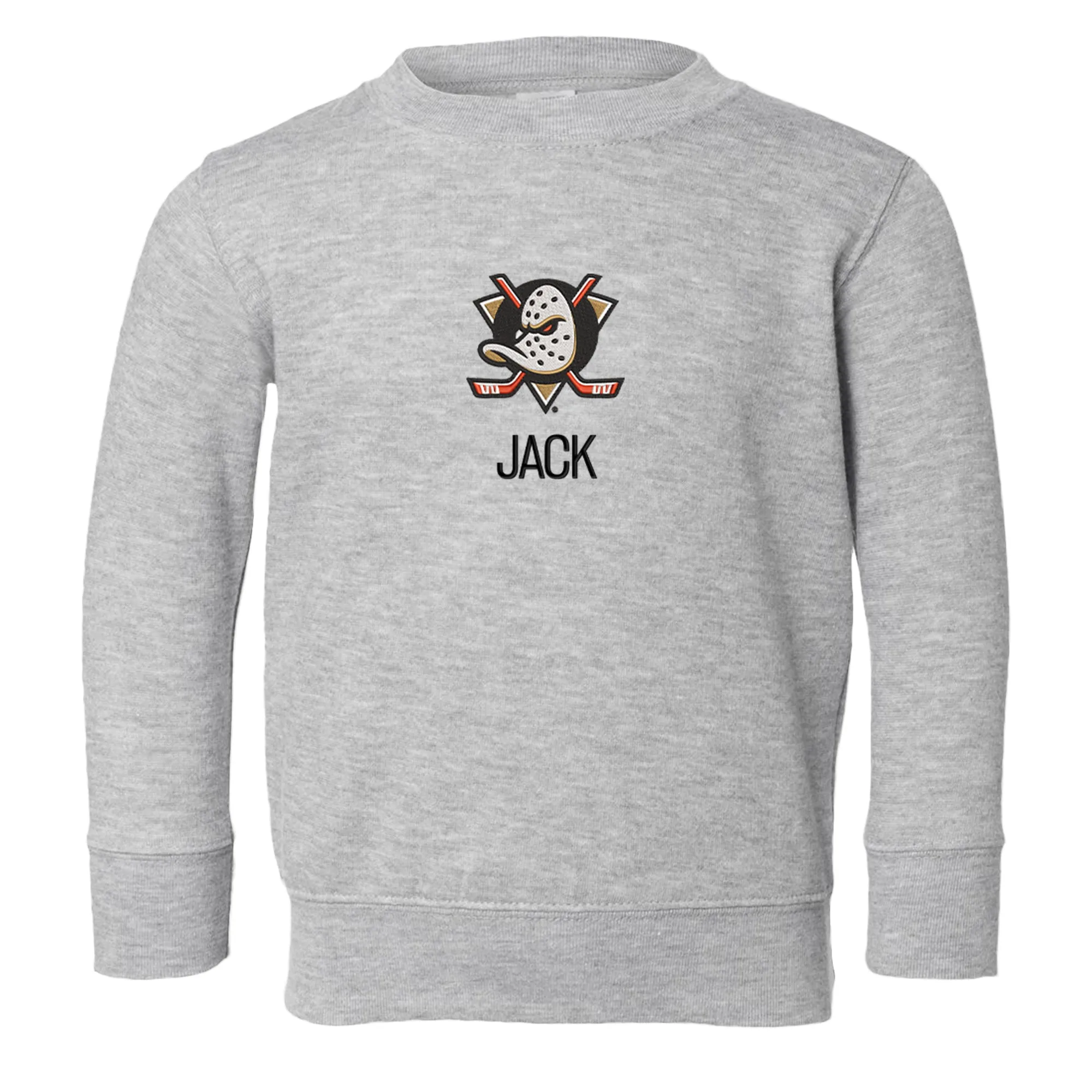 Personalized Anaheim Ducks Toddler Crewneck Sweatshirt