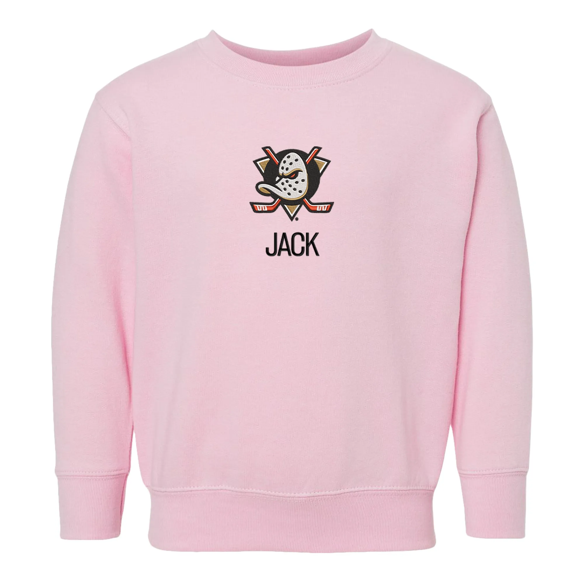 Personalized Anaheim Ducks Toddler Crewneck Sweatshirt