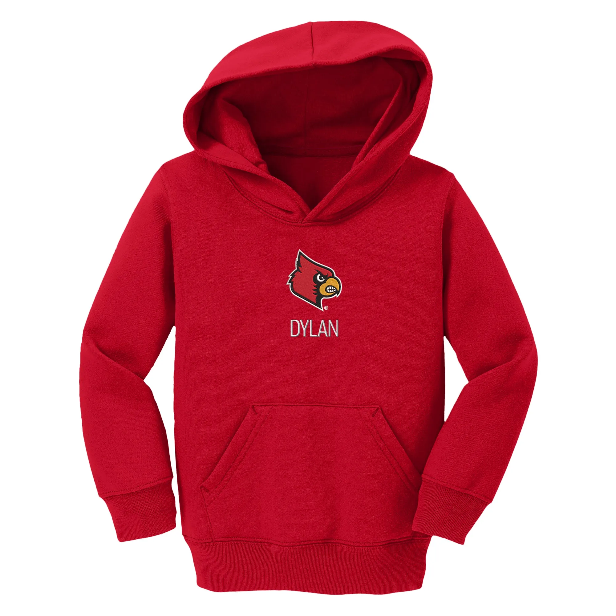 Personalized Louisville Cardinals Toddler Pullover Sweatshirt