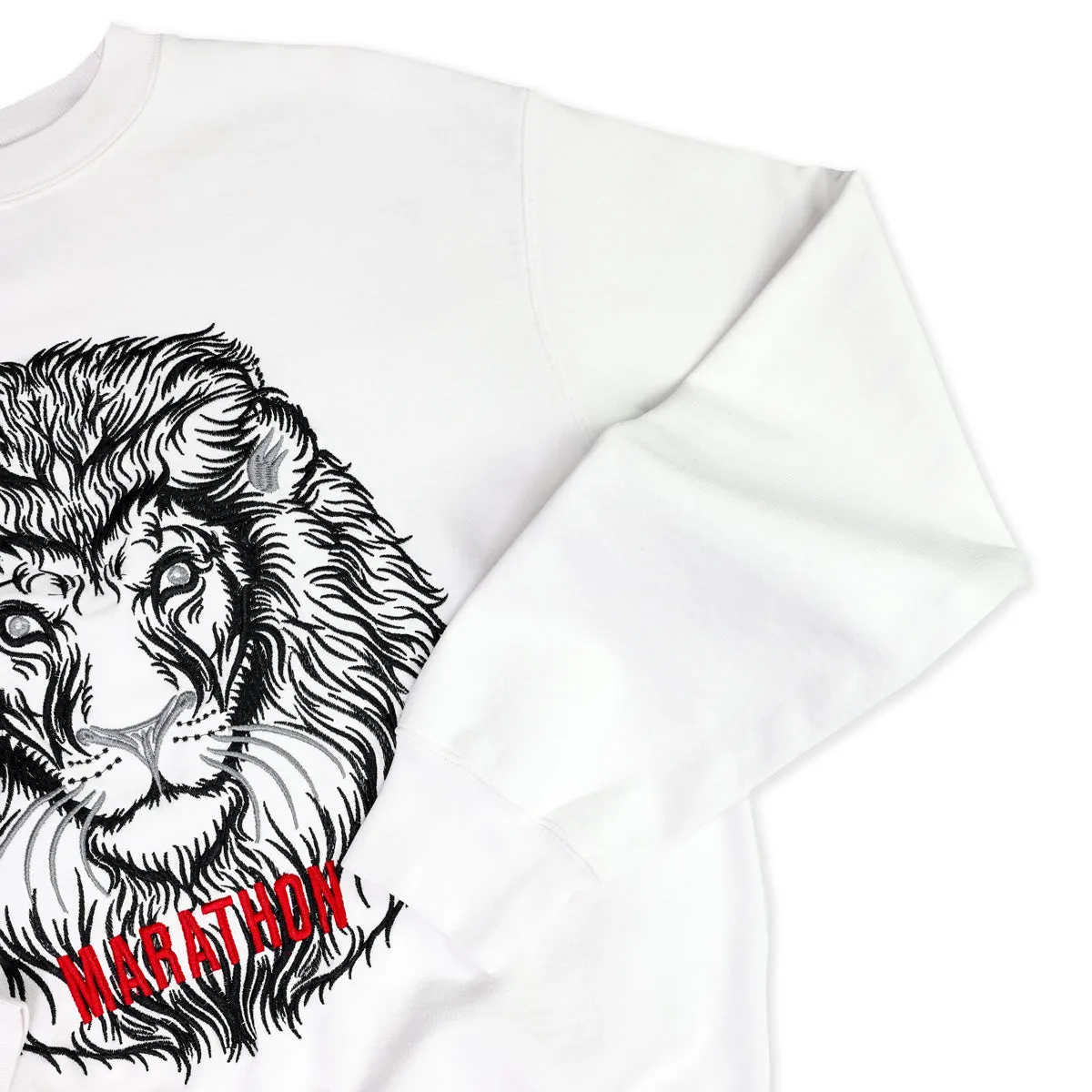 Respect Lion Crewneck - White