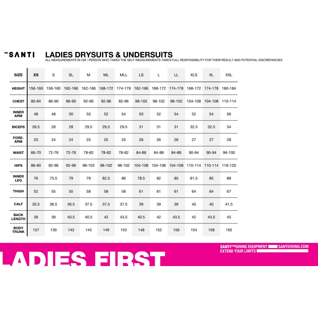 Santi Flex190 Undersuit - Ladies First