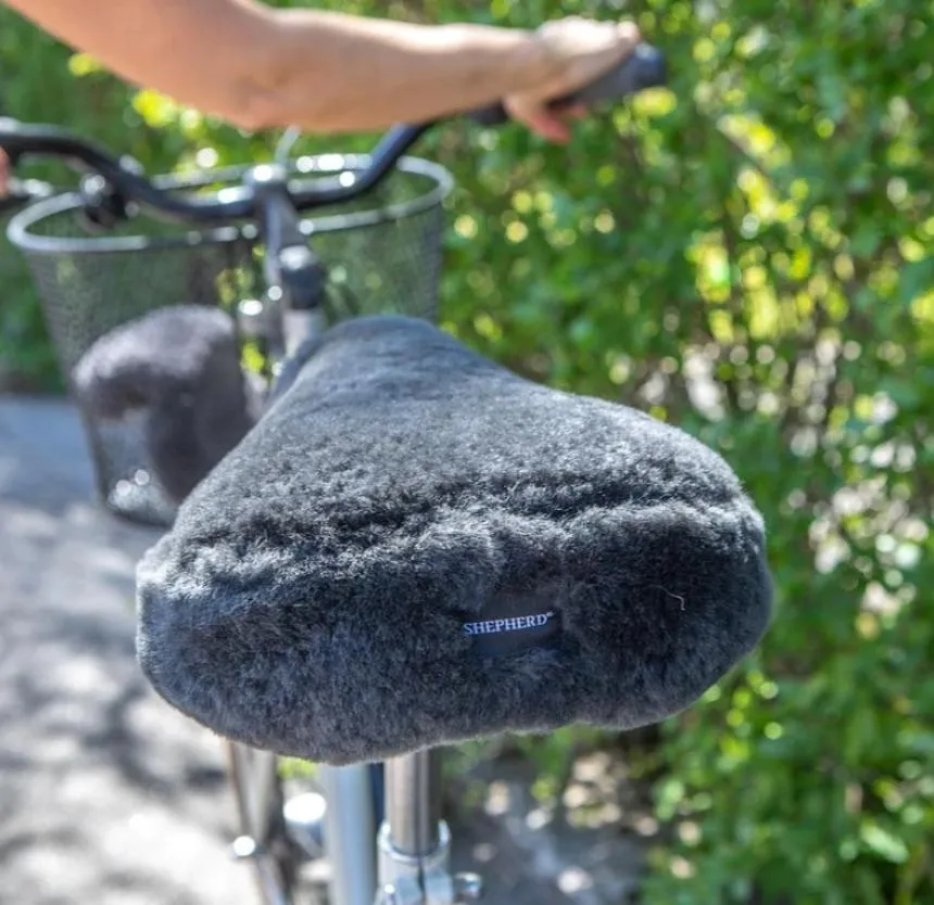 Sheepskin Bicycle Seat Cover