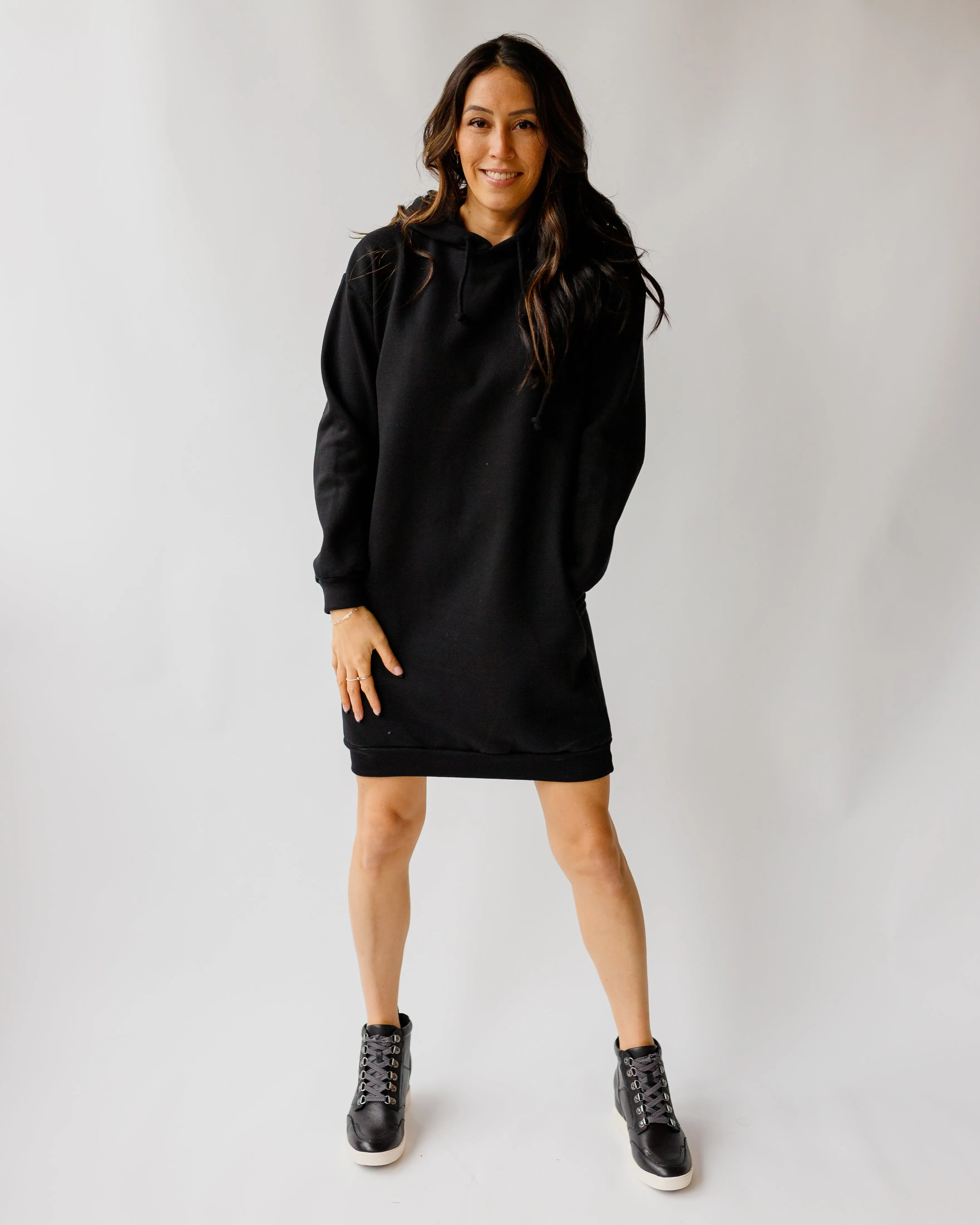 The Everyday Basics Hooded Sweatshirt Dress